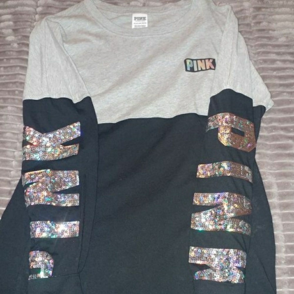 Vs Pink bling ls top